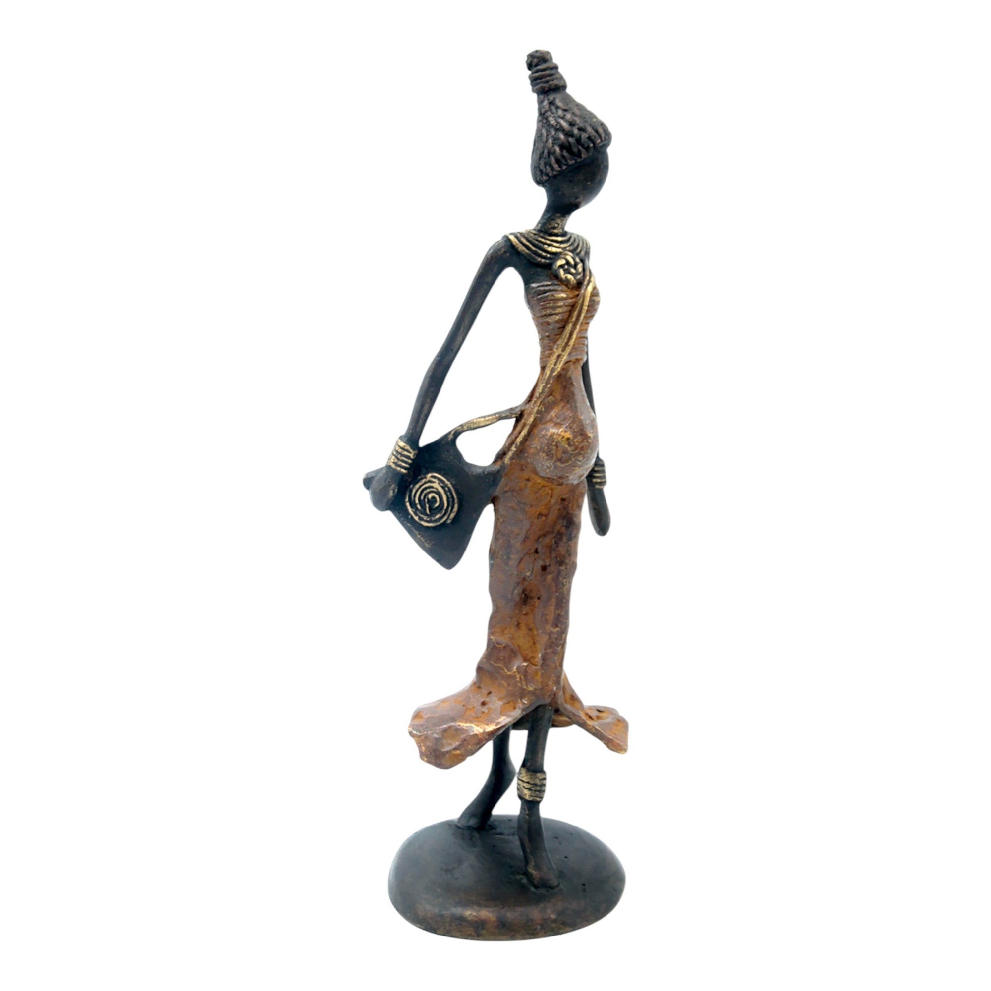 Bronze 25 cm marron n°11 Bronzes d&#39;Afrique