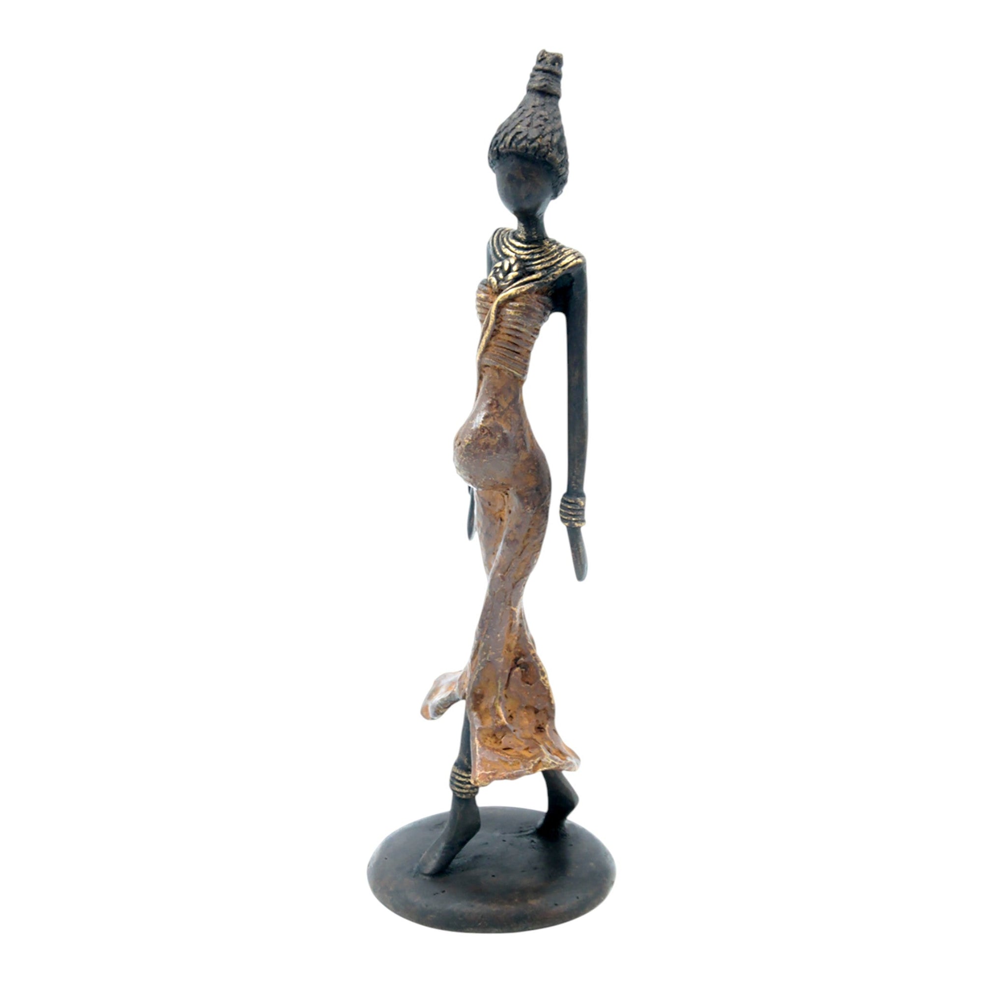 Bronze 25 cm marron n°11 Bronzes d&#39;Afrique