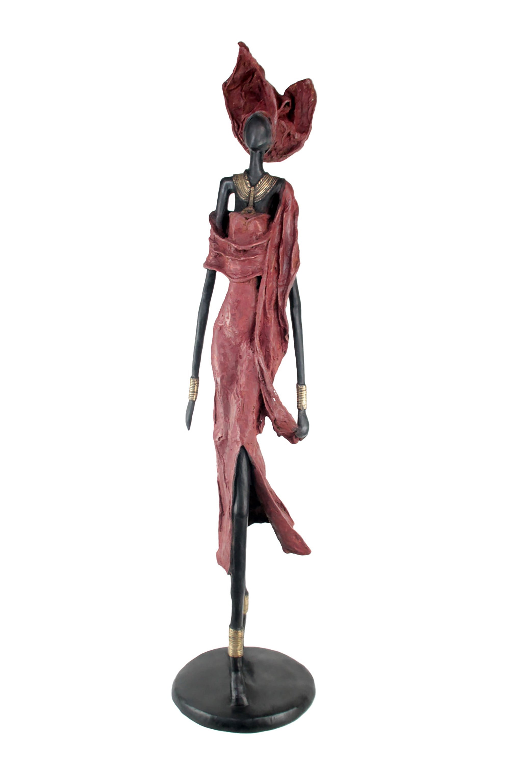 Bronze Issouf 110 cm rouge n°1 Bronzes d'Afrique