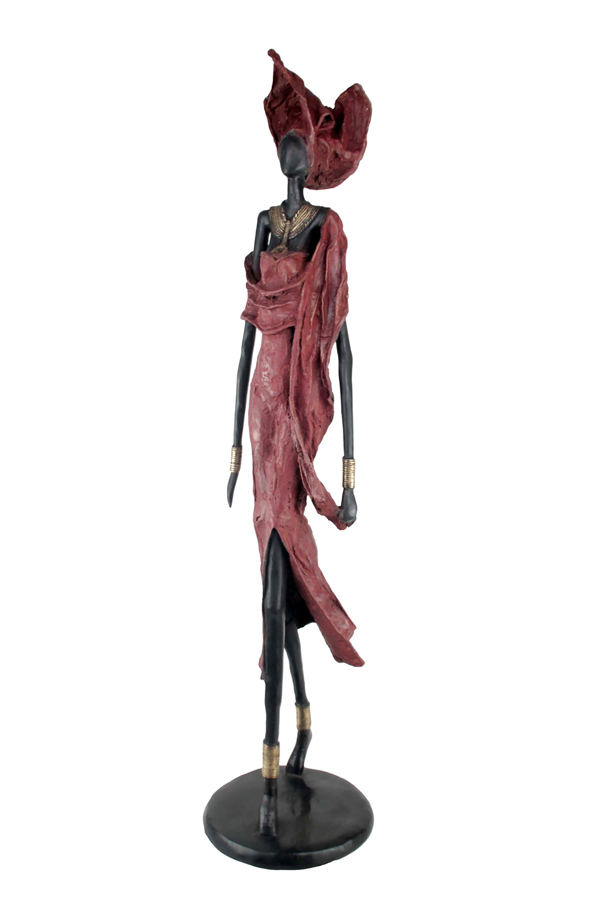 Bronze Issouf 110 cm rouge n°1 Bronzes d'Afrique