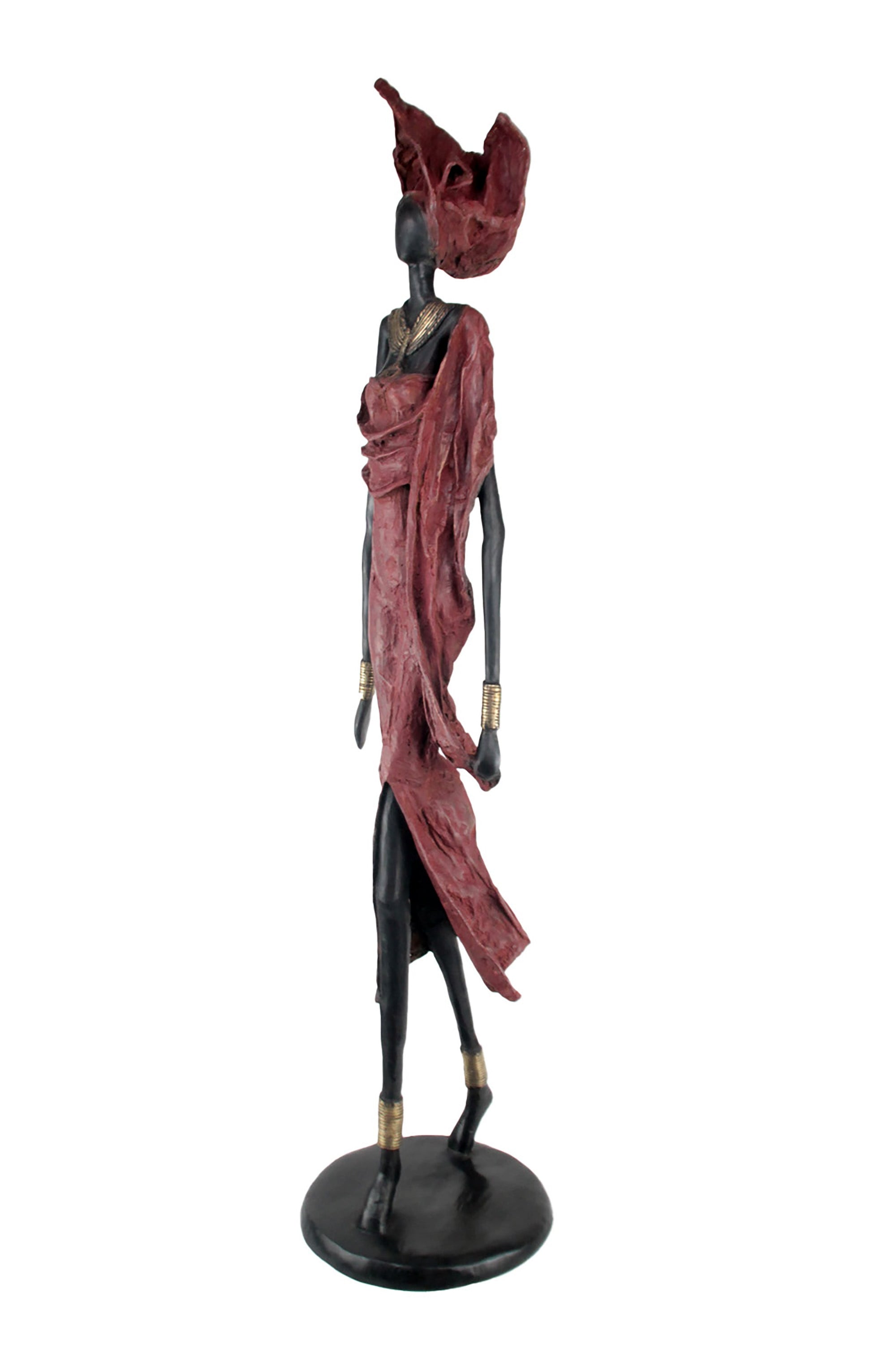 Bronze Issouf 110 cm rouge n°1 Bronzes d'Afrique