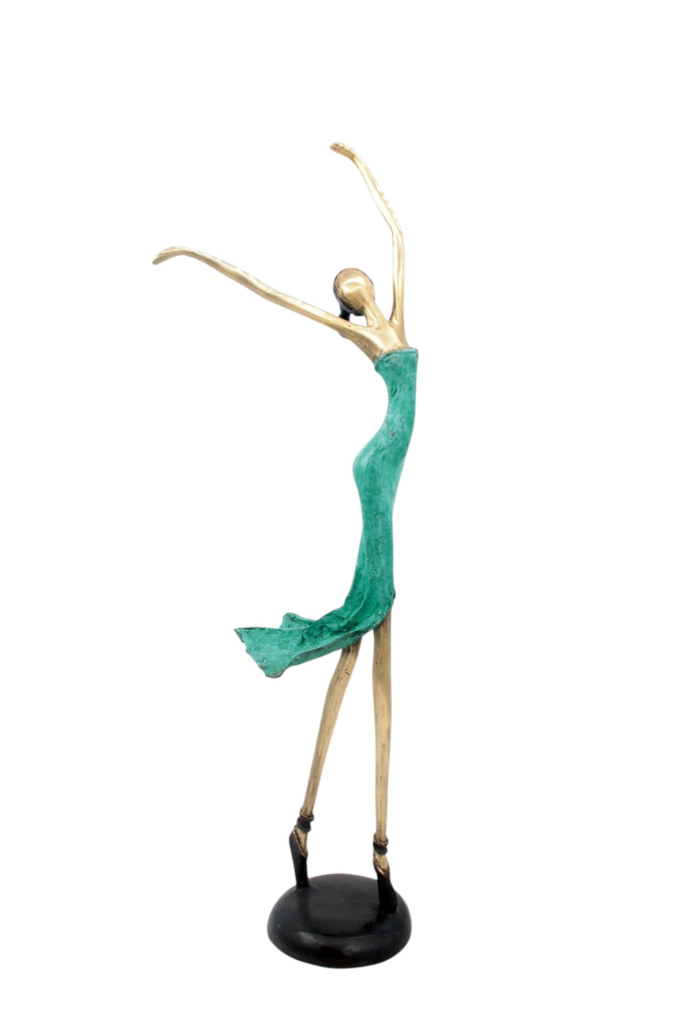 Bronze danseuse 55 cm vert n°2 Bronzes d'Afrique