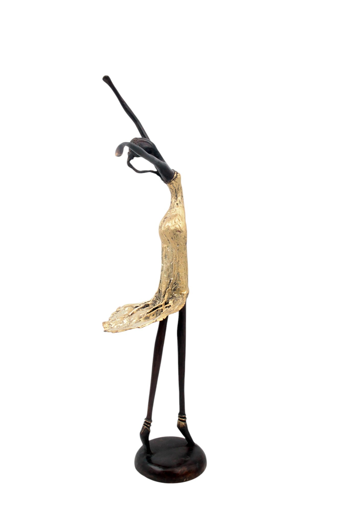 Bronze danseuse 55 cm doré n°1 Bronzes d&#39;Afrique