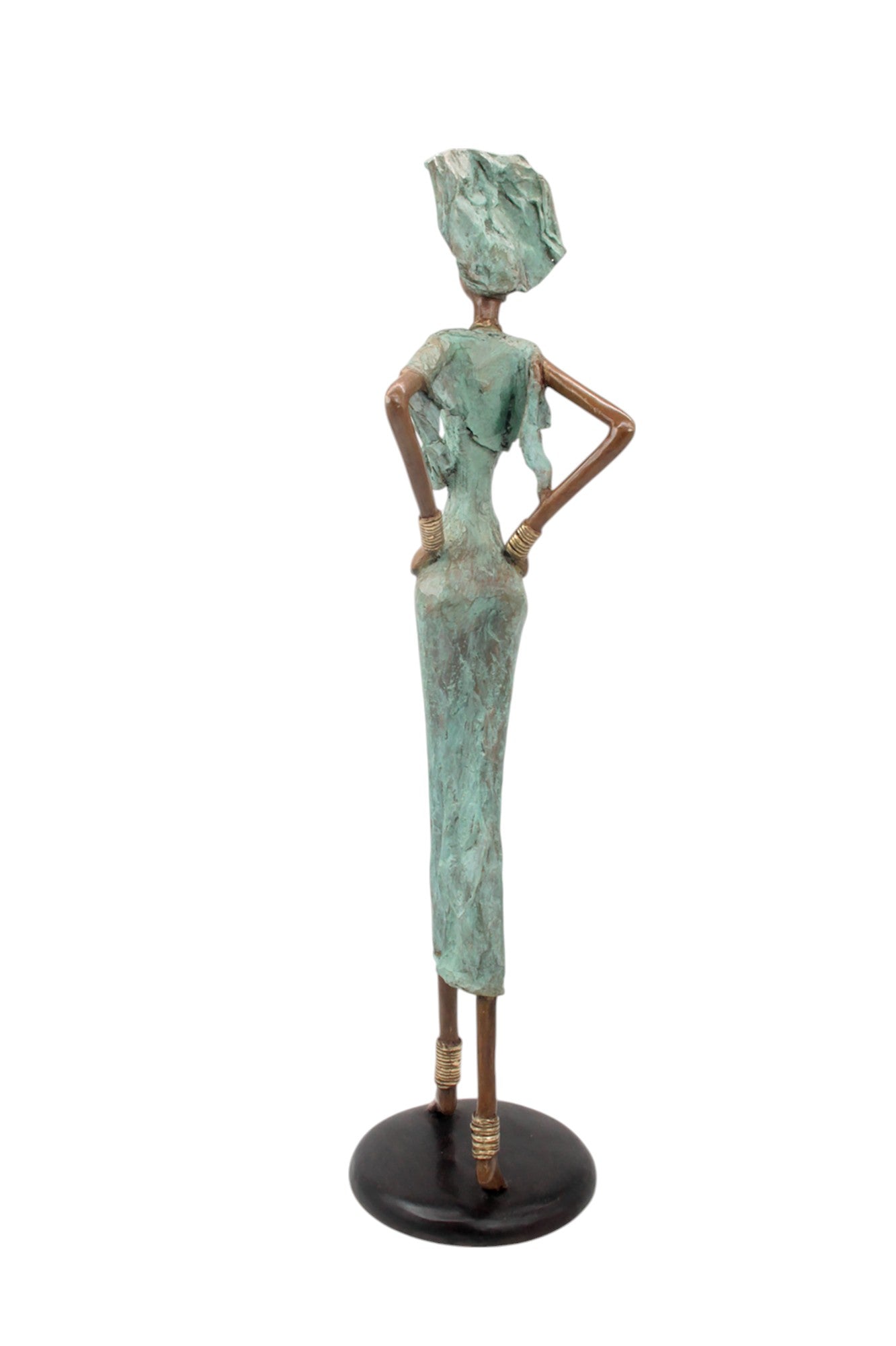 Bronze Issouf 70 cm vert n°1 Bronzes d'Afrique
