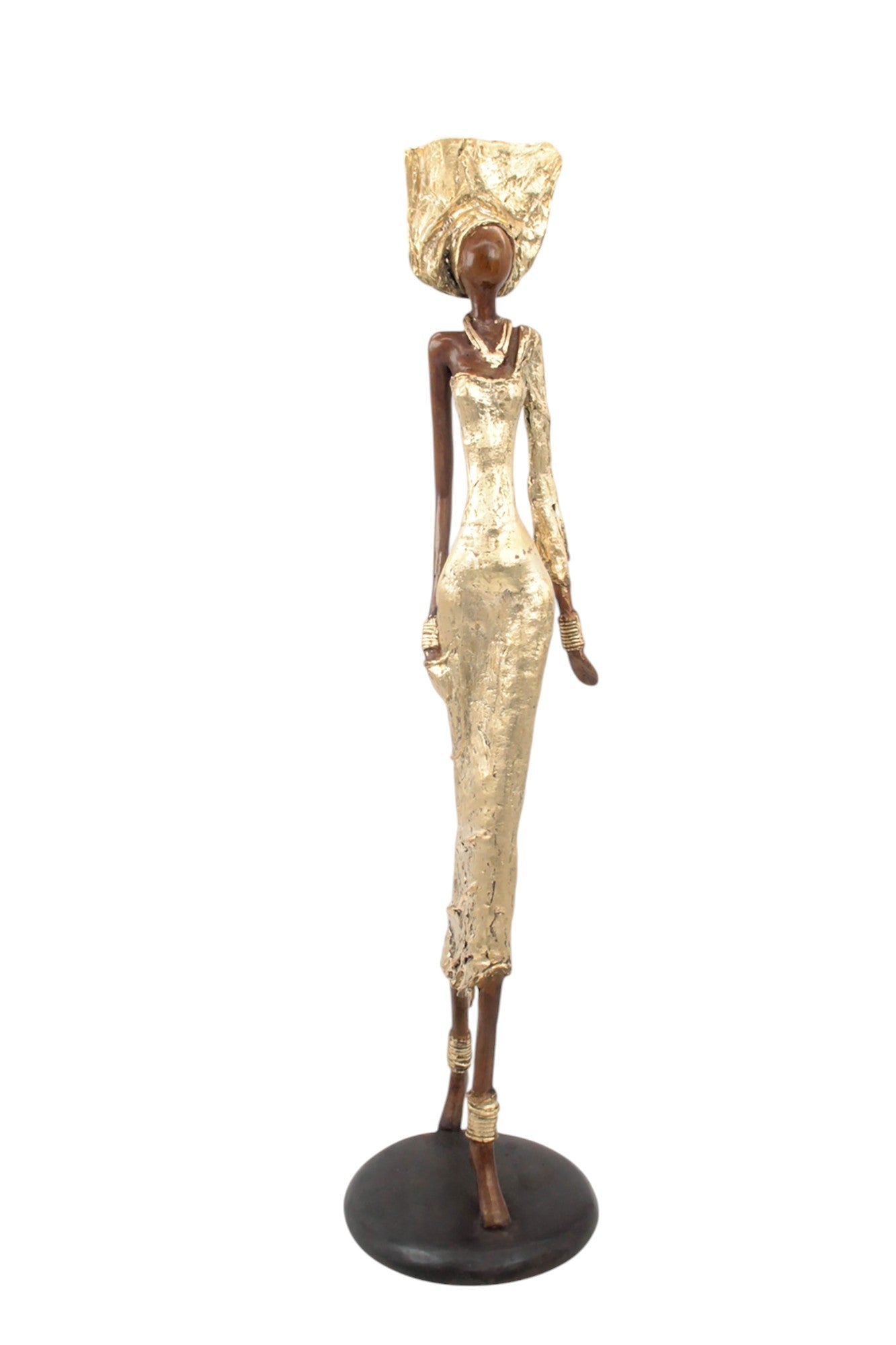 Bronze Issouf 70 cm doré n°1 Bronzes d'Afrique