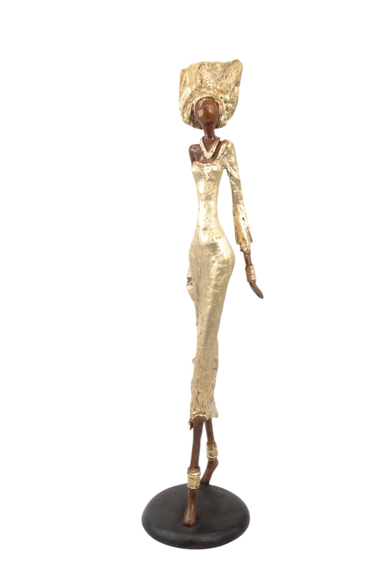Bronze Issouf 70 cm doré n°1 Bronzes d'Afrique