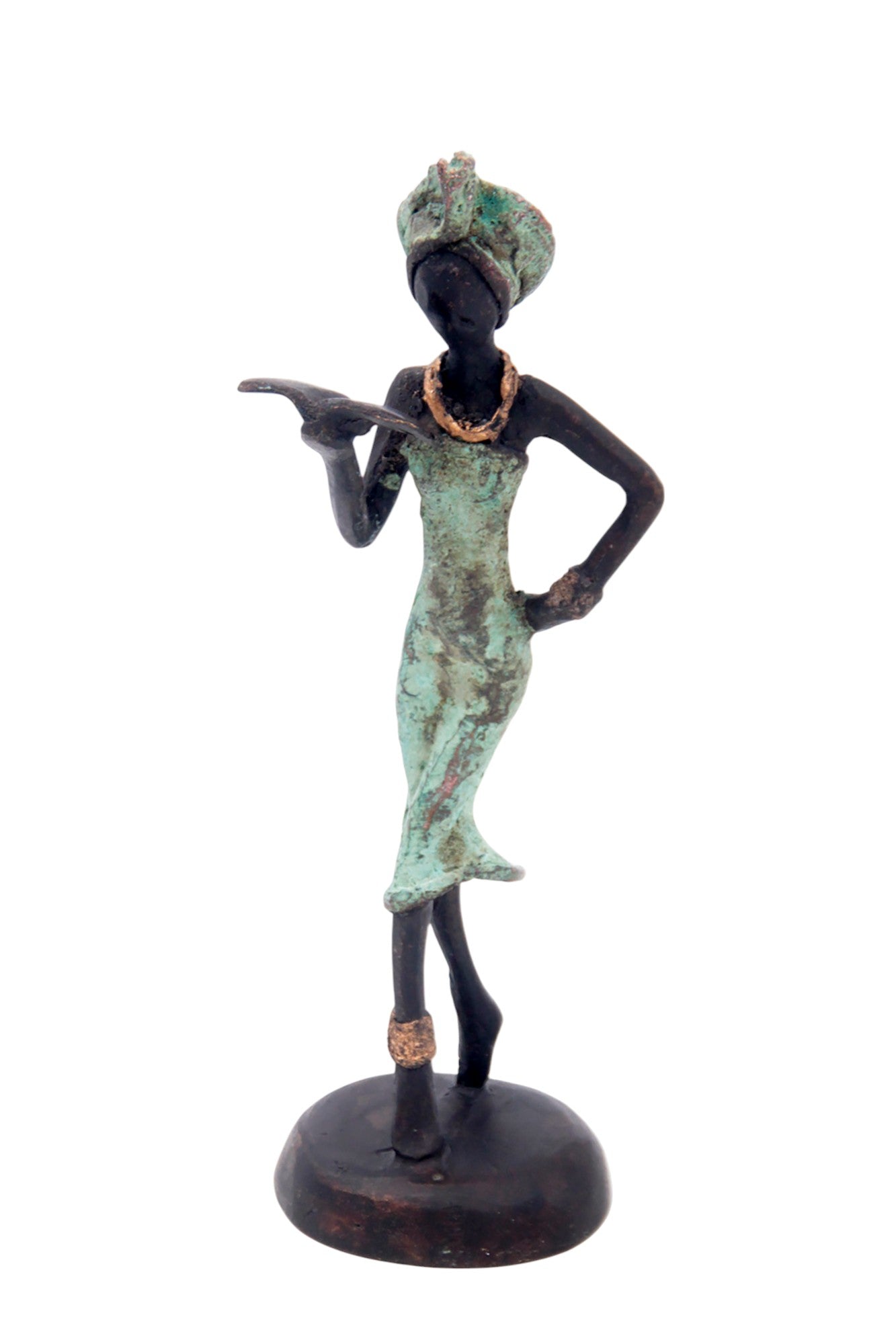 Bronze 15 cm vert n°38 Bronzes d'Afrique