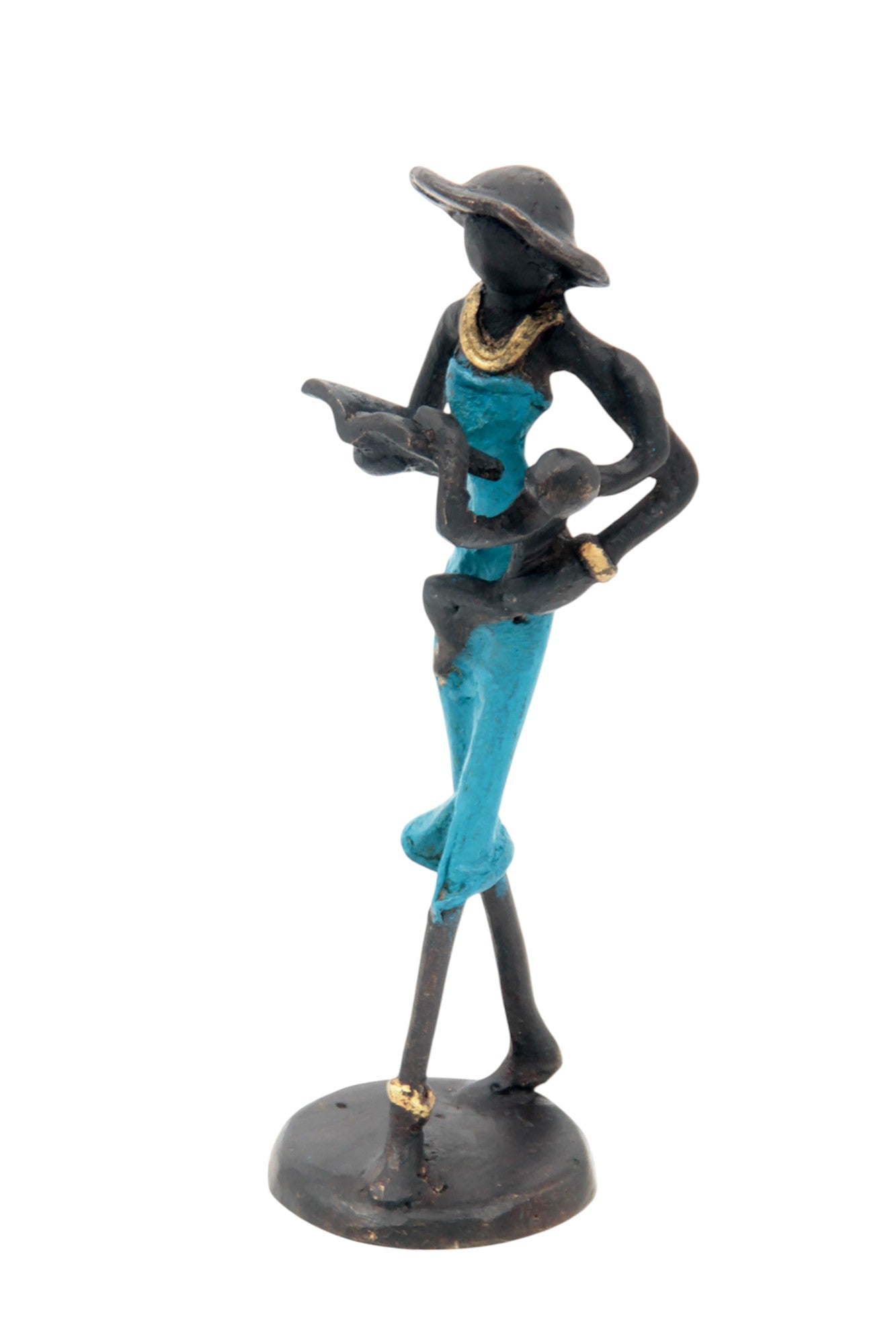 Bronze 15 cm bleu n°16 Bronzes d'Afrique