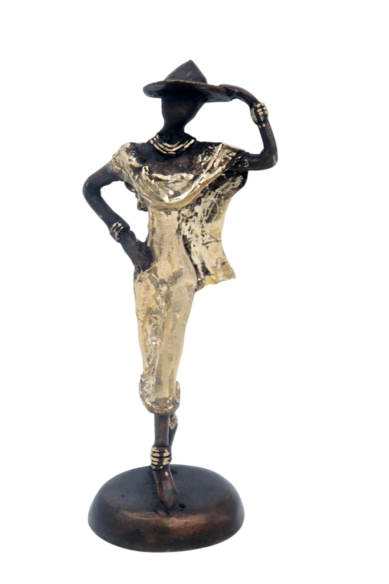 Bronze 15 cm doré n°13 Bronzes d'Afrique