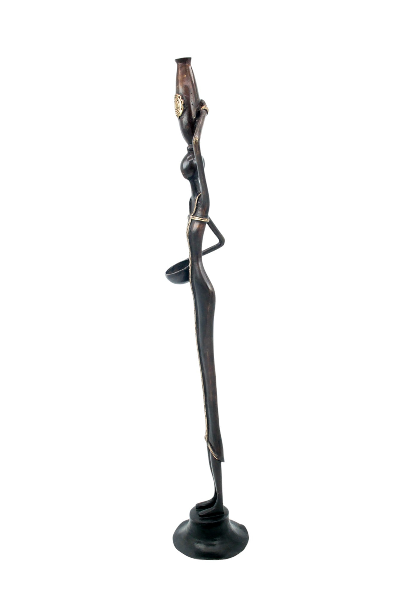 Bronze Moma 60 cm marron n°8 Bronzes d&#39;Afrique