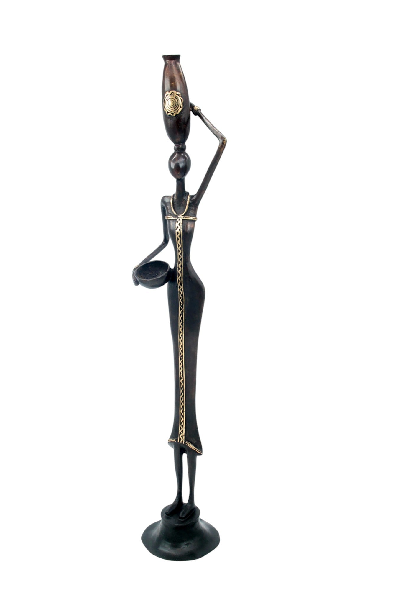 Bronze Moma 60 cm marron n°8 Bronzes d&#39;Afrique