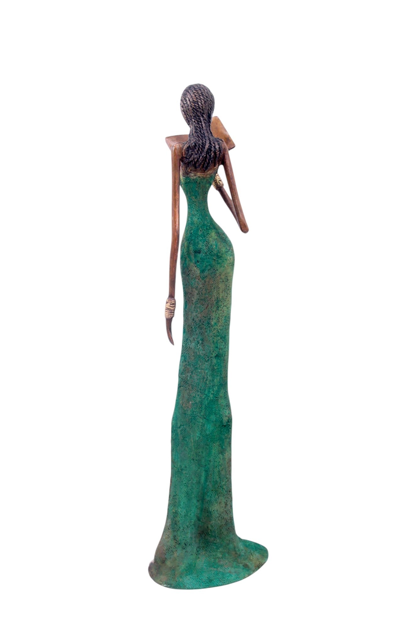 Bronze Issouf 55 cm vert n°2 Bronzes d&#39;Afrique