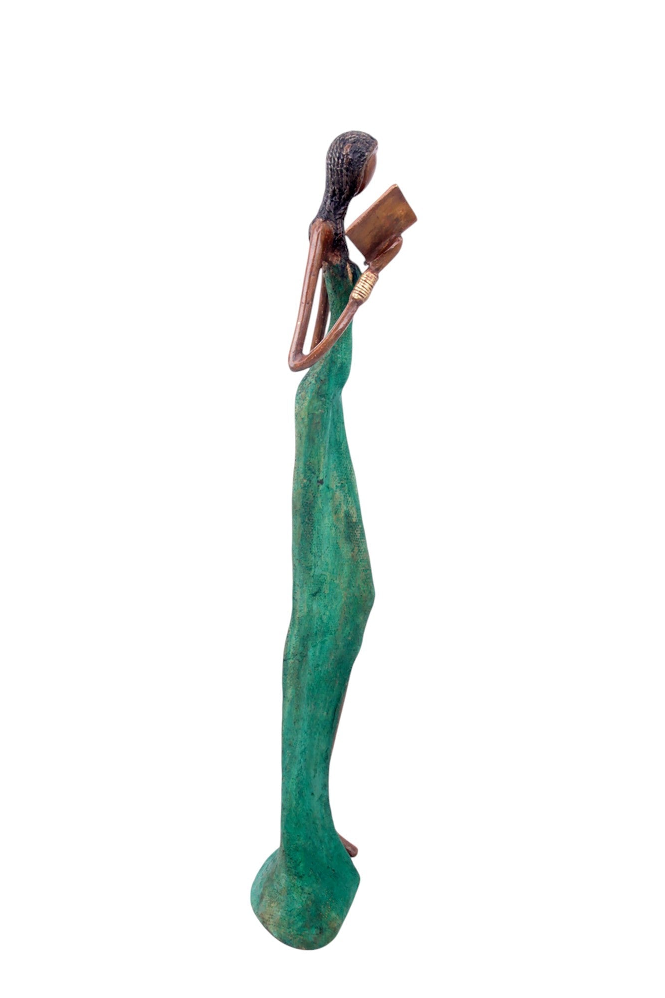 Bronze Issouf 55 cm vert n°2 Bronzes d&#39;Afrique