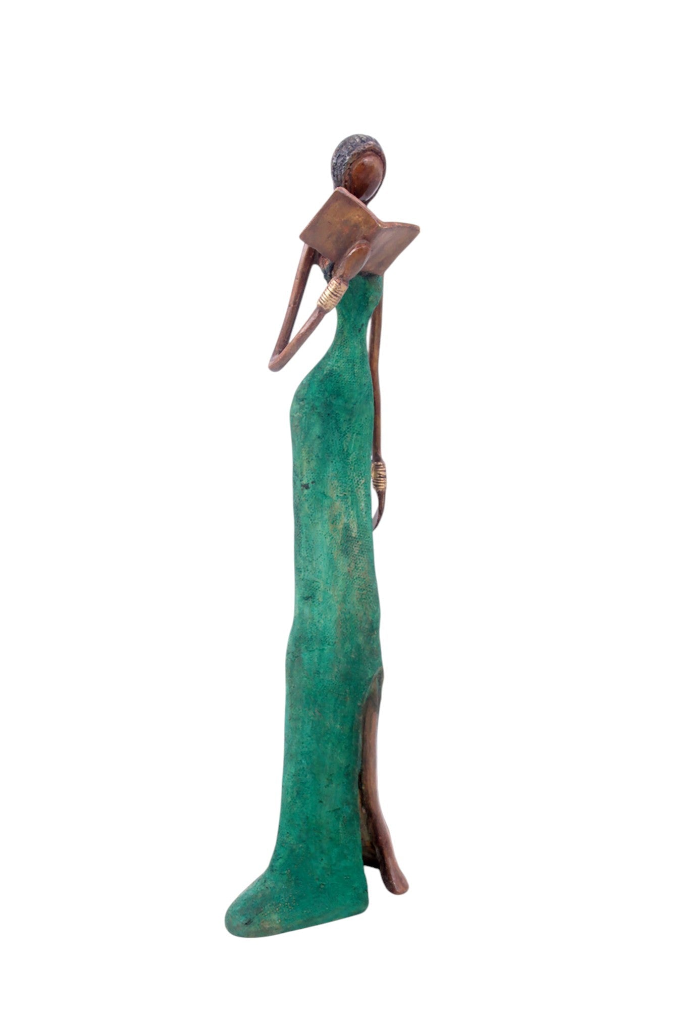 Bronze Issouf 55 cm vert n°2 Bronzes d&#39;Afrique