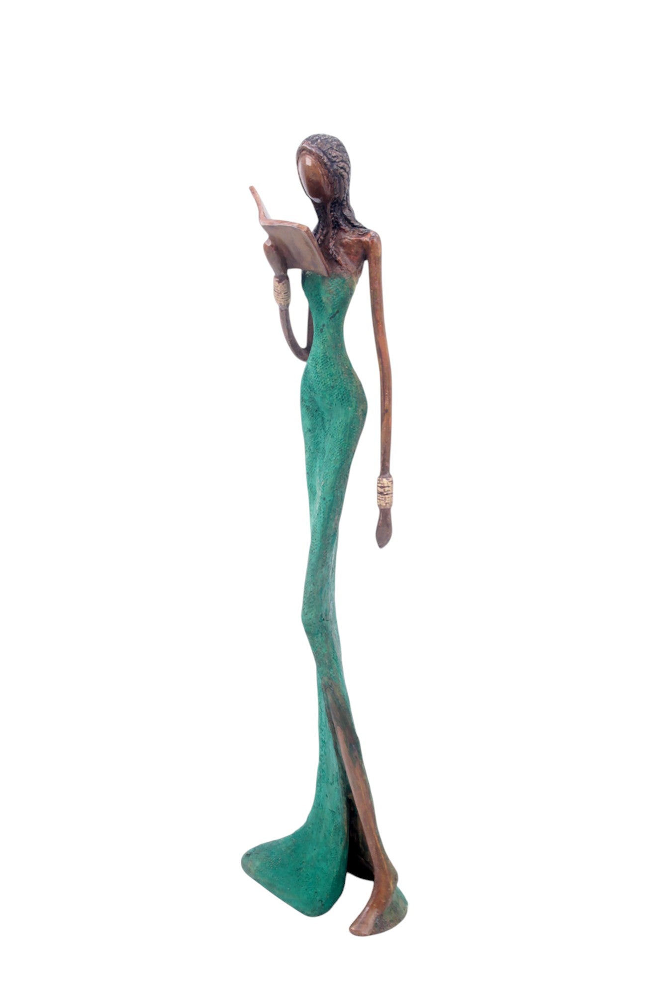 Bronze Issouf 55 cm vert n°2 Bronzes d&#39;Afrique
