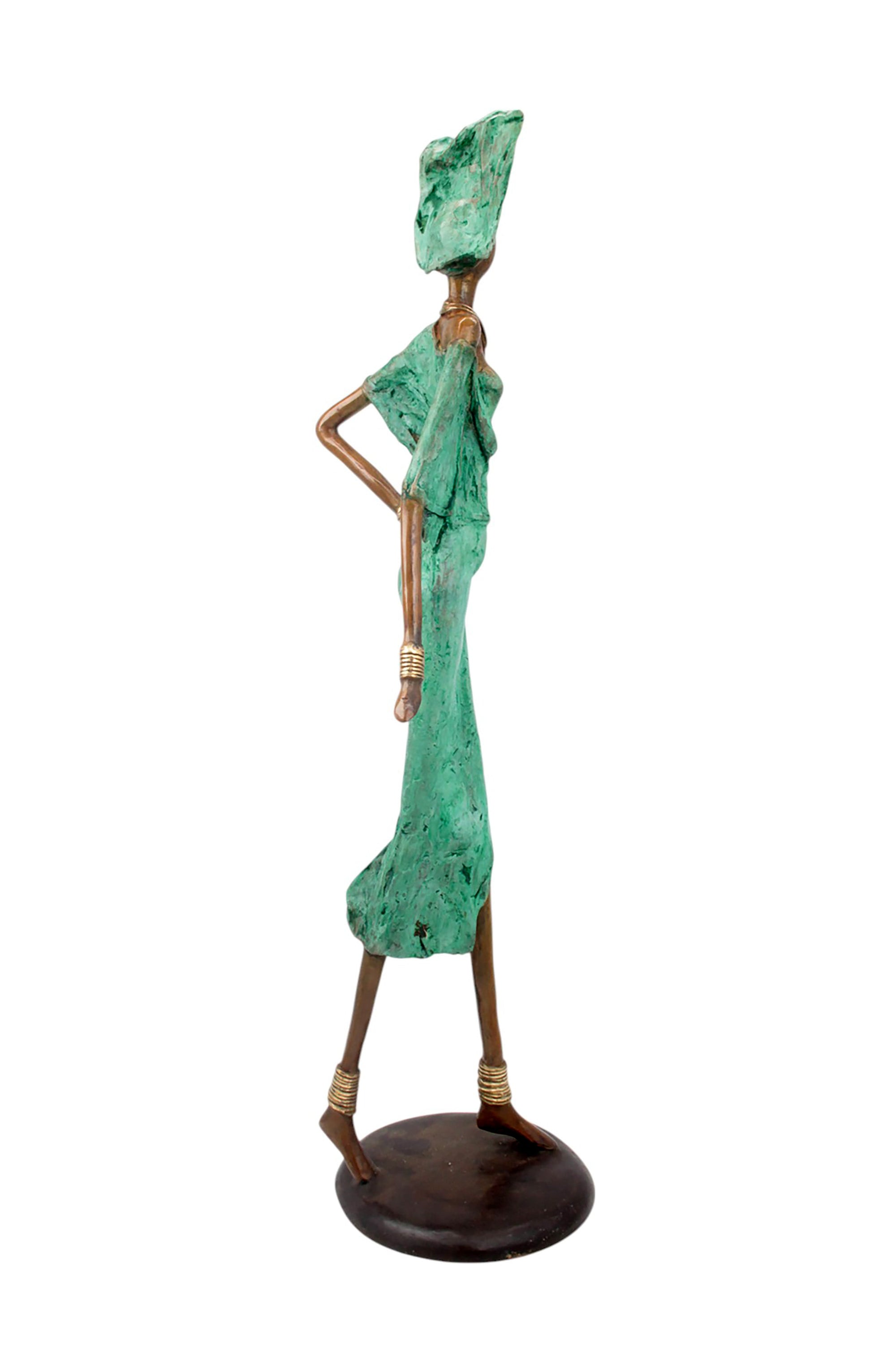 Bronze Issouf 70 cm vert n°2 Bronzes d&#39;Afrique