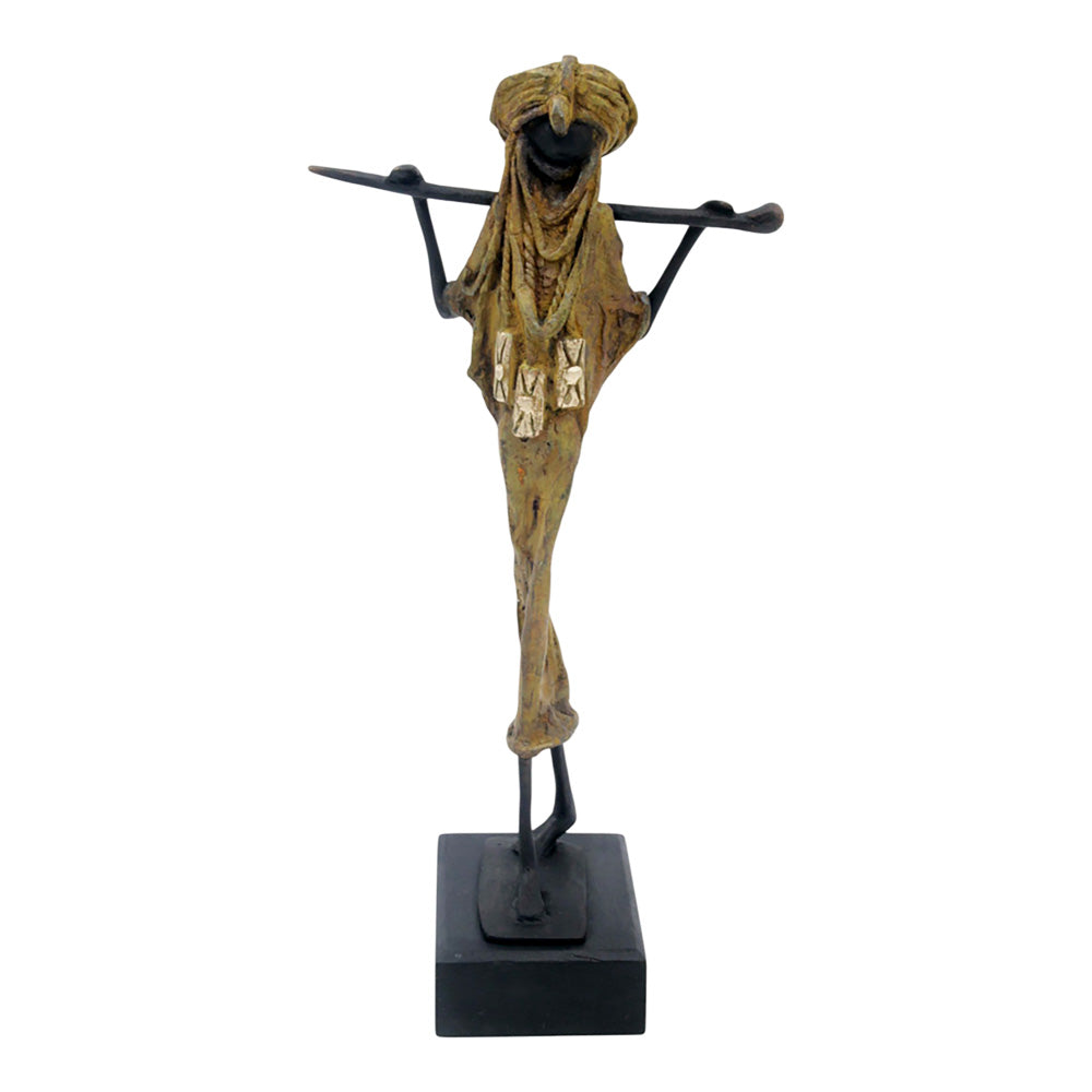 Touareg 35 cm vert n°1 Bronzes d&#39;Afrique