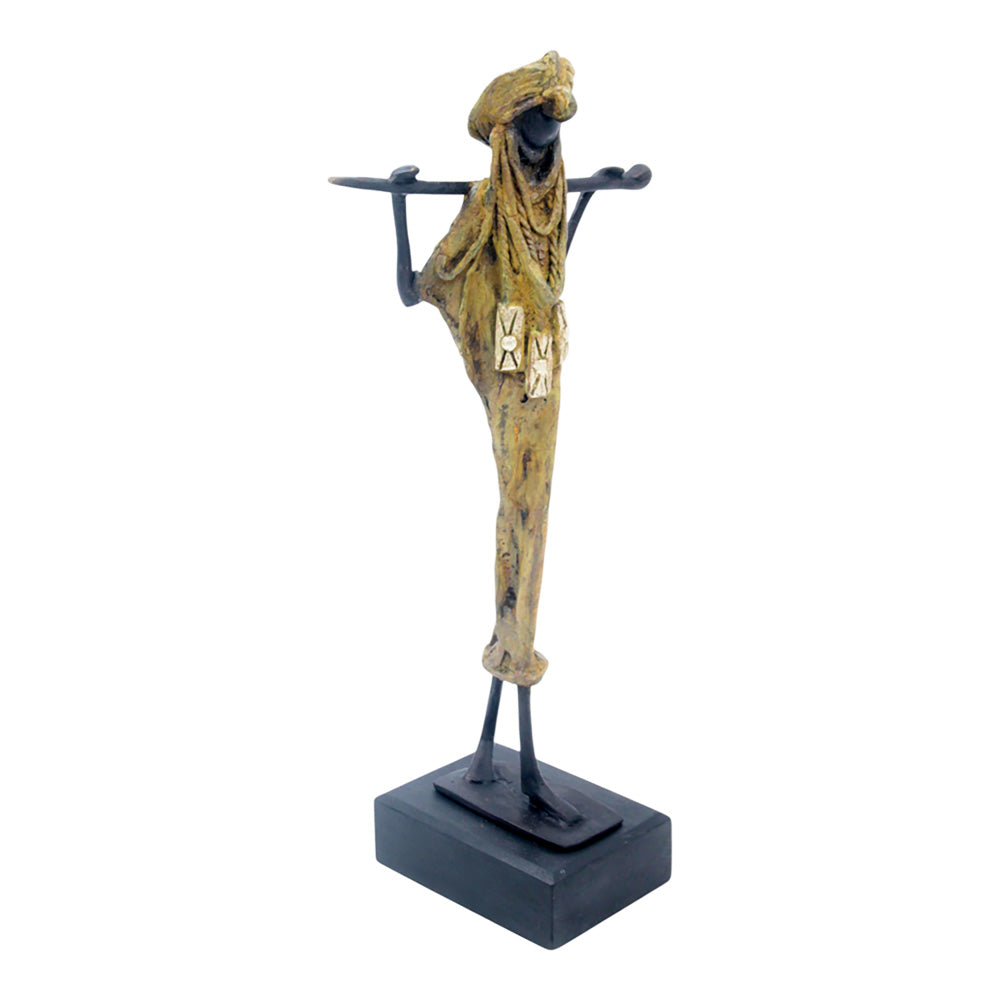 Touareg 35 cm vert n°1 Bronzes d&#39;Afrique