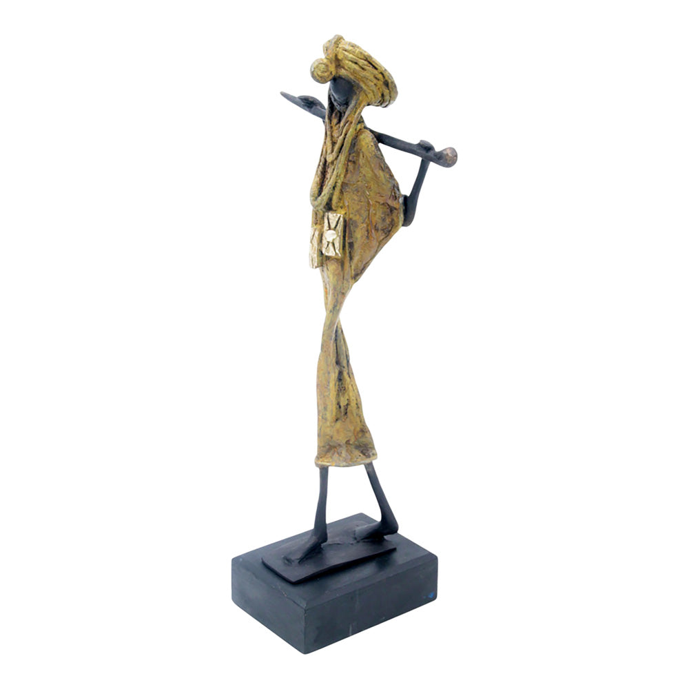 Touareg 35 cm vert n°1 Bronzes d&#39;Afrique