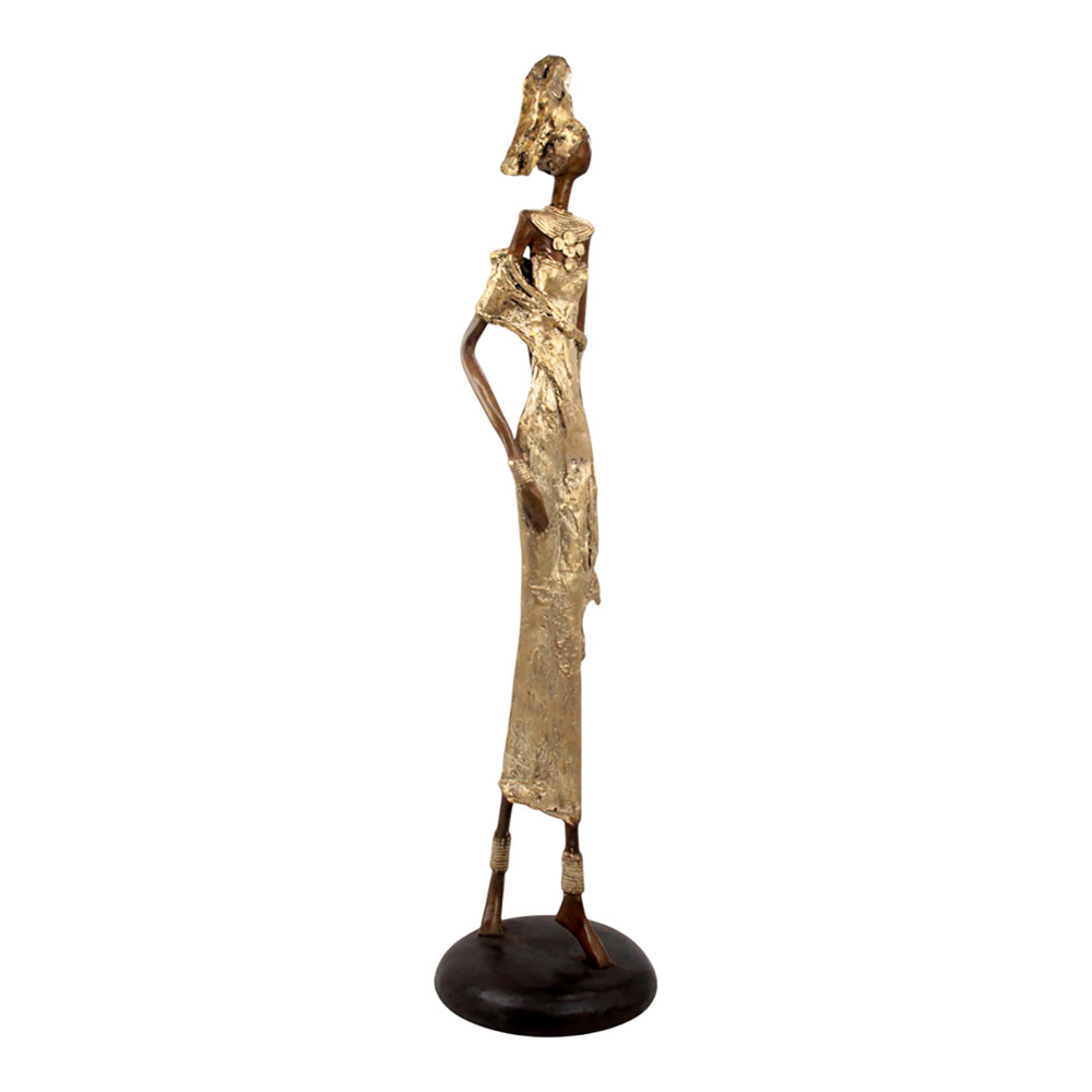 Bronze Issouf 80 cm doré n°2 Bronzes d&#39;Afrique
