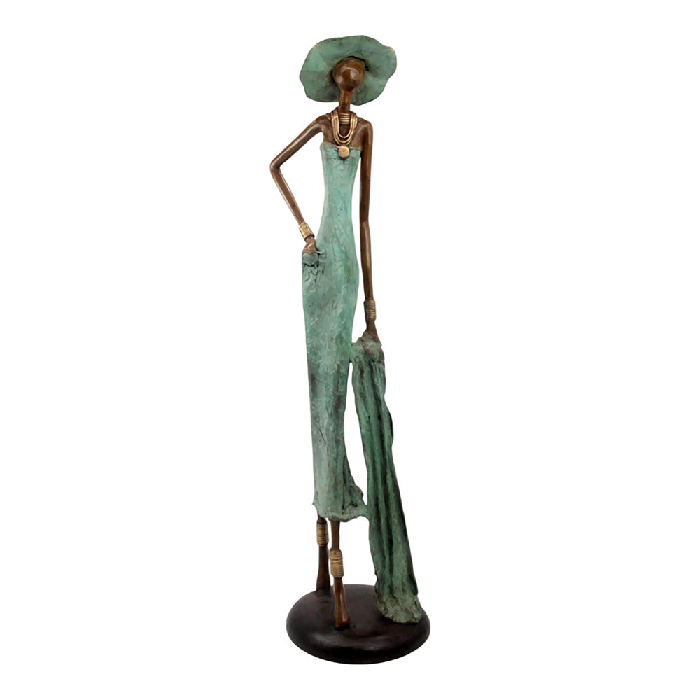 Bronze Issouf 80 cm vert n°3 Bronzes d&#39;Afrique
