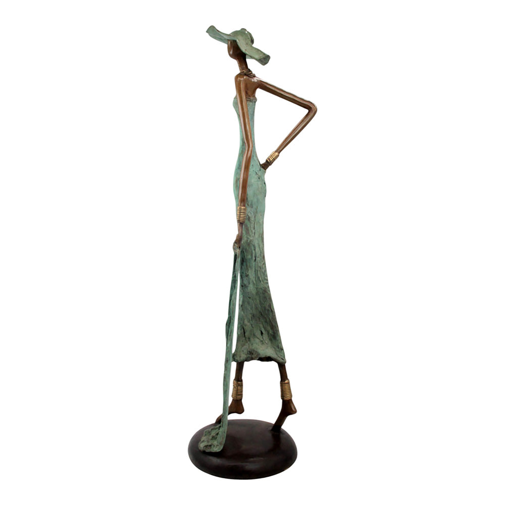 Bronze Issouf 80 cm vert n°3 Bronzes d&#39;Afrique