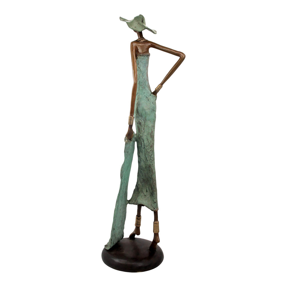 Bronze Issouf 80 cm vert n°3 Bronzes d&#39;Afrique