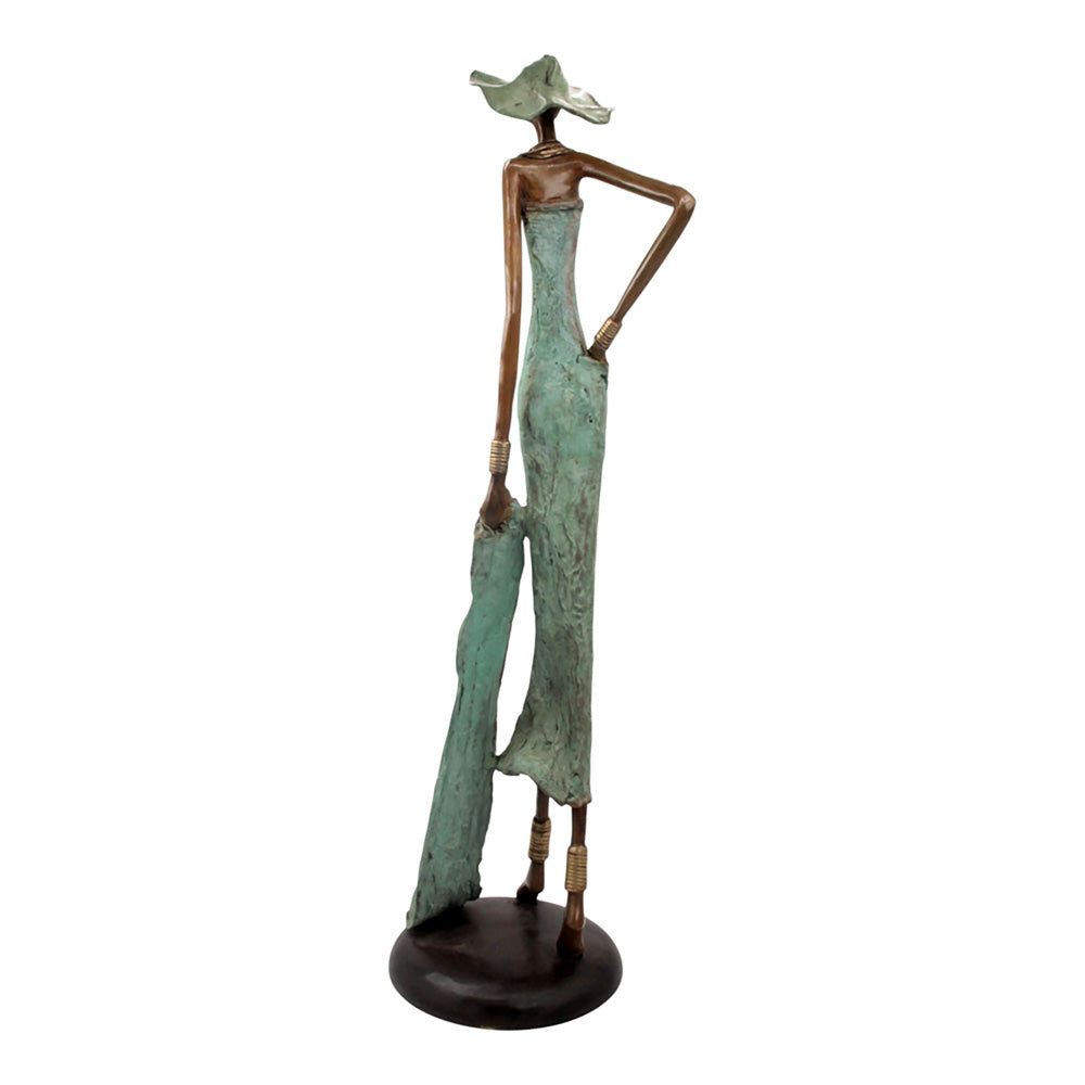 Bronze Issouf 80 cm vert n°3 Bronzes d&#39;Afrique
