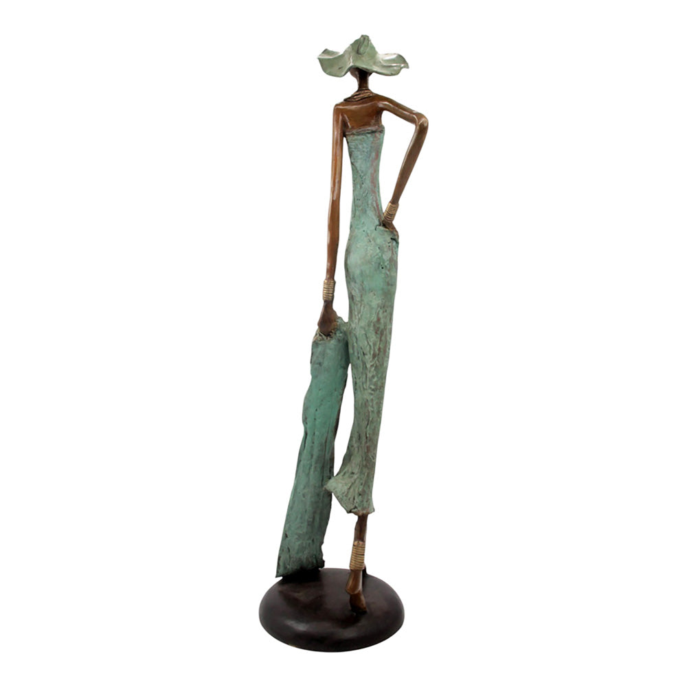 Bronze Issouf 80 cm vert n°3 Bronzes d&#39;Afrique
