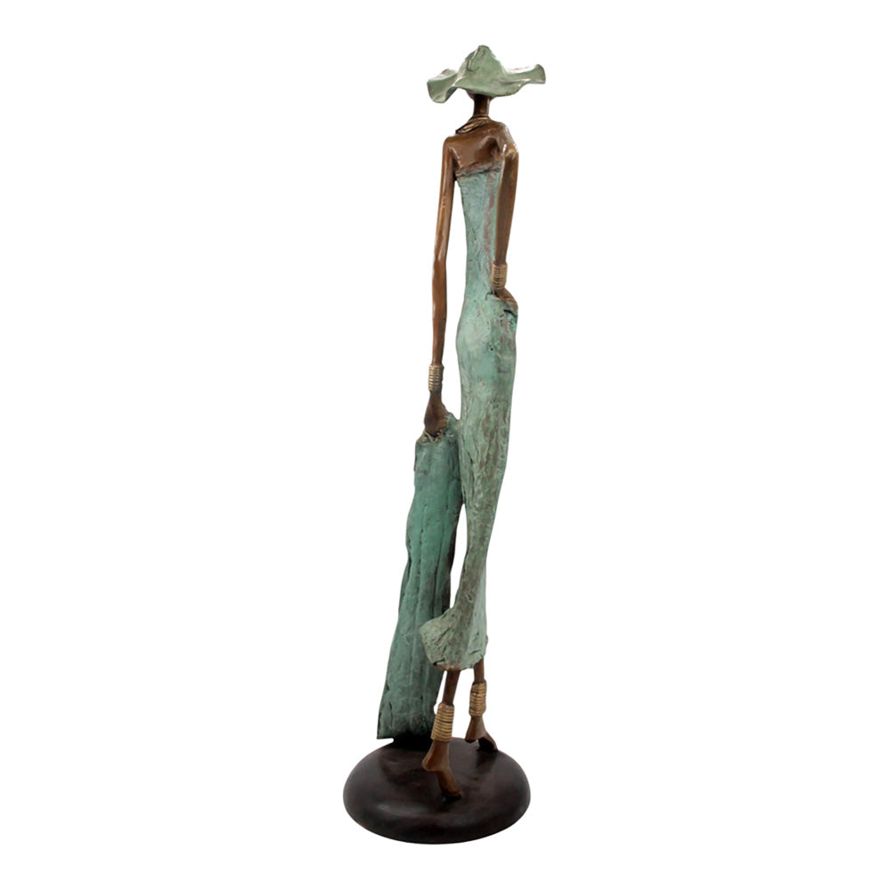 Bronze Issouf 80 cm vert n°3 Bronzes d&#39;Afrique