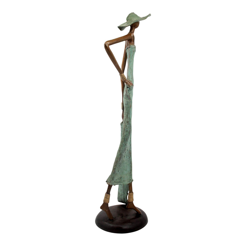Bronze Issouf 80 cm vert n°3 Bronzes d&#39;Afrique
