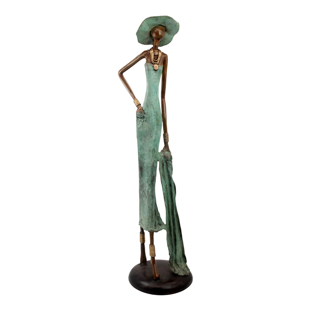 Bronze Issouf 80 cm vert n°3 Bronzes d&#39;Afrique