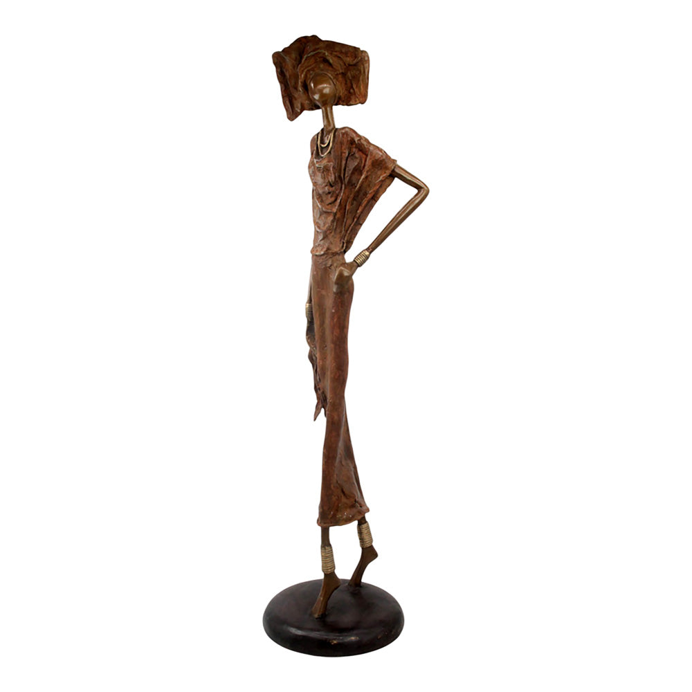 Bronze Issouf 80 cm marron n°1 Bronzes d'Afrique