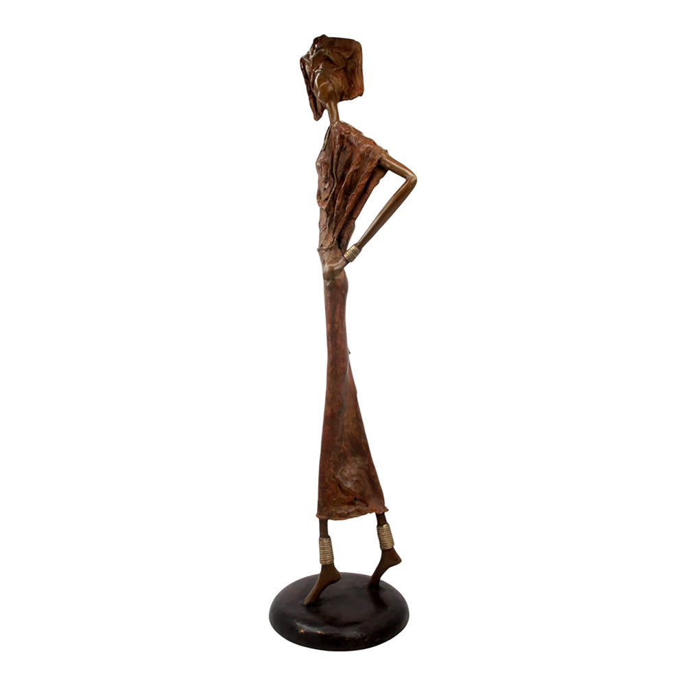Bronze Issouf 80 cm marron n°1 Bronzes d'Afrique