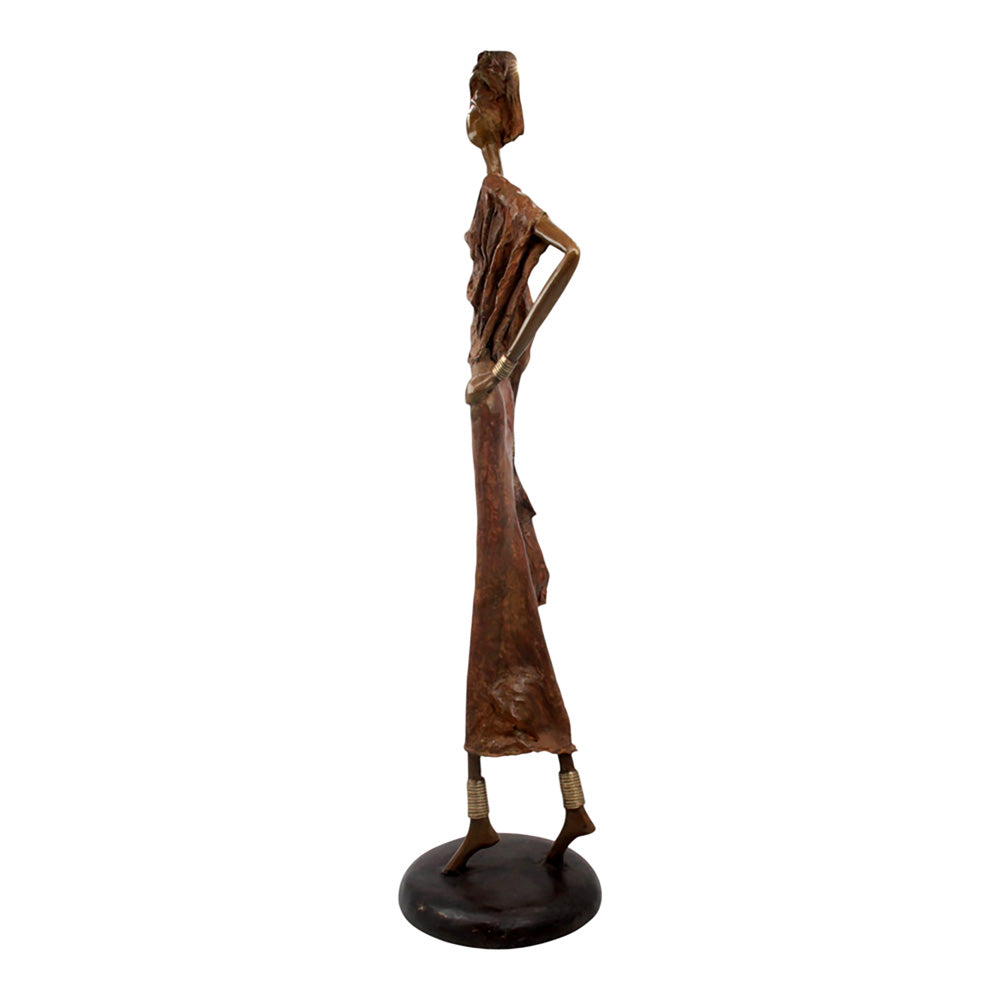 Bronze Issouf 80 cm marron n°1 Bronzes d'Afrique