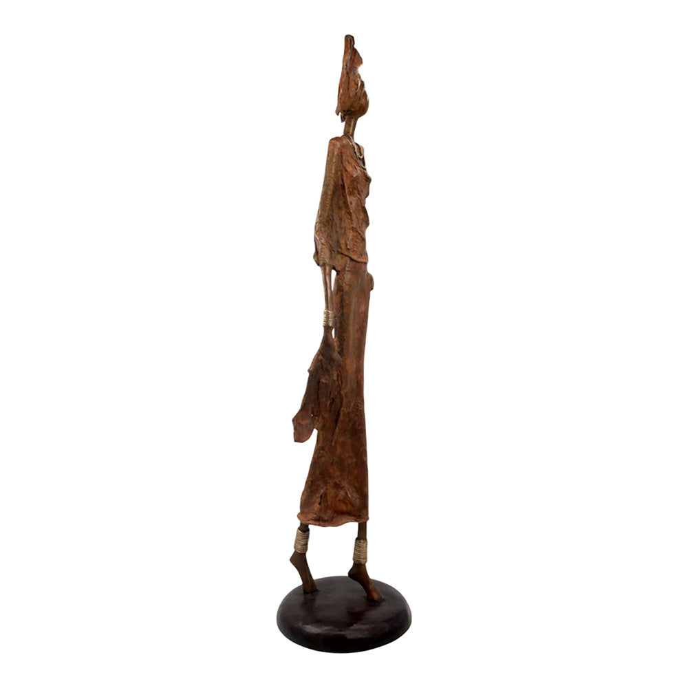 Bronze Issouf 80 cm marron n°1 Bronzes d&#39;Afrique