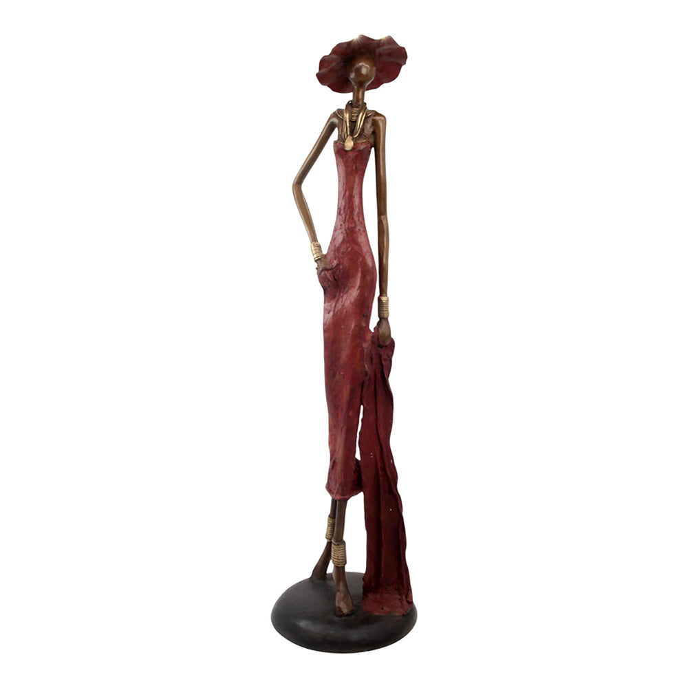 Bronze Issouf 80 cm rouge n°3 Bronzes d&#39;Afrique