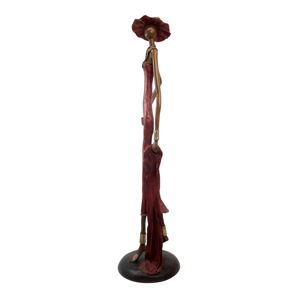 Bronze Issouf 80 cm rouge n°3 Bronzes d'Afrique