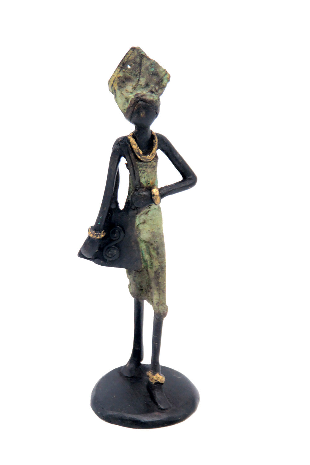 Bronze 15 cm vert n°14 Bronzes d'Afrique