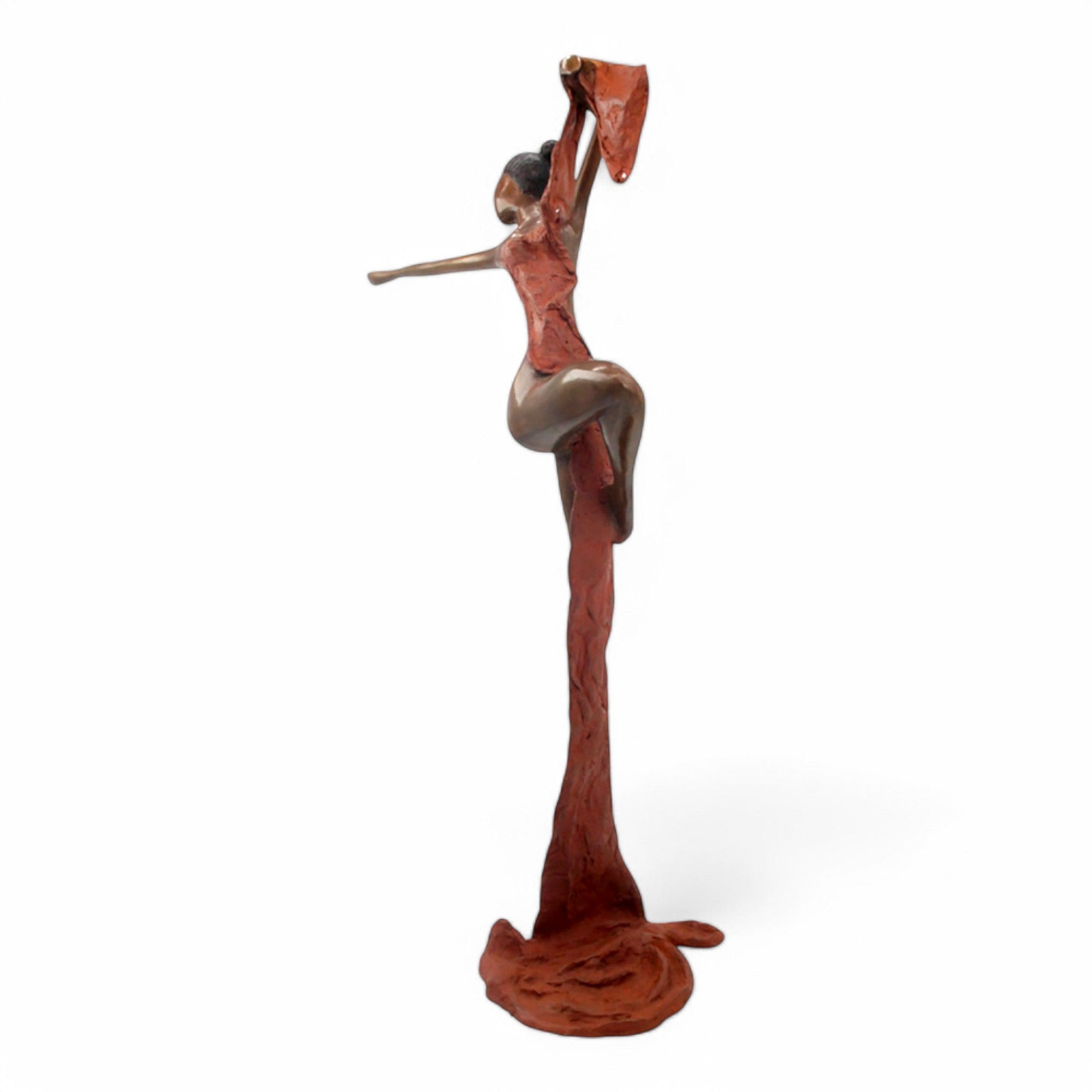 Bronze Issouf danseuse 70 cm marron n°2 Bronzes d&#39;Afrique