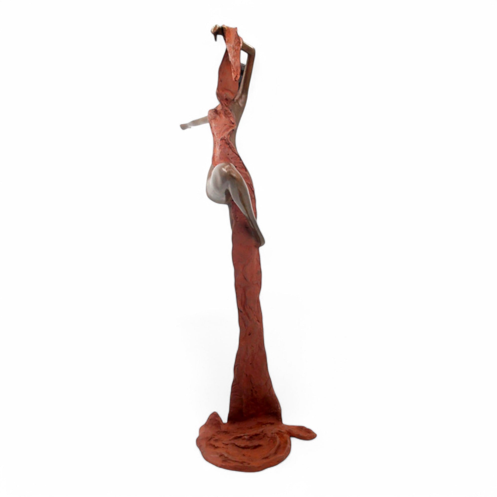 Bronze Issouf danseuse 70 cm marron n°2 Bronzes d&#39;Afrique