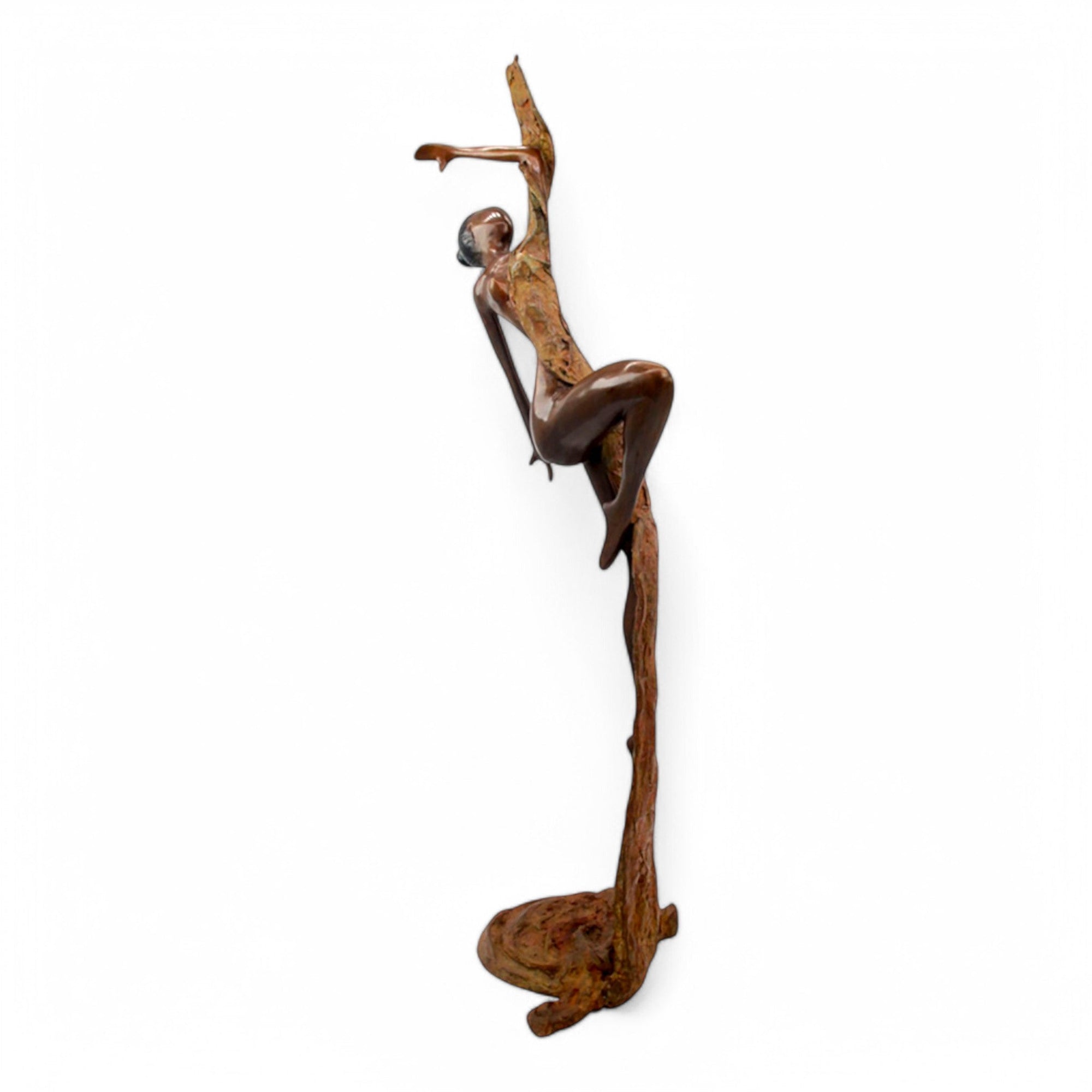 Bronze Issouf danseuse 70 cm vert n°1 Bronzes d&#39;Afrique