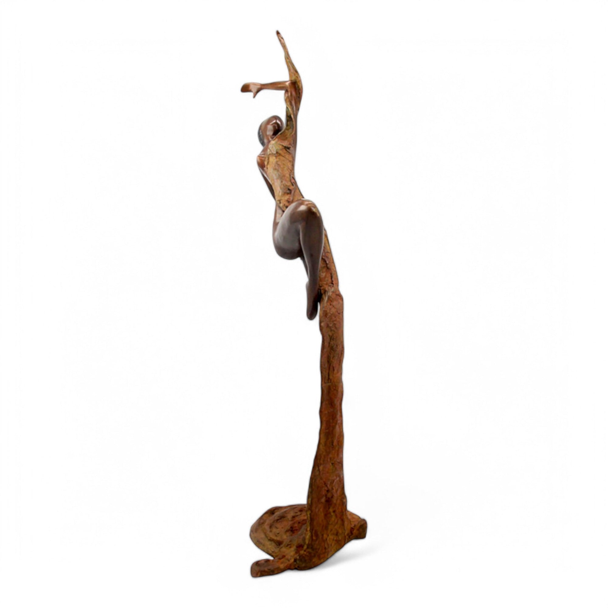 Bronze Issouf danseuse 70 cm vert n°1 Bronzes d&#39;Afrique