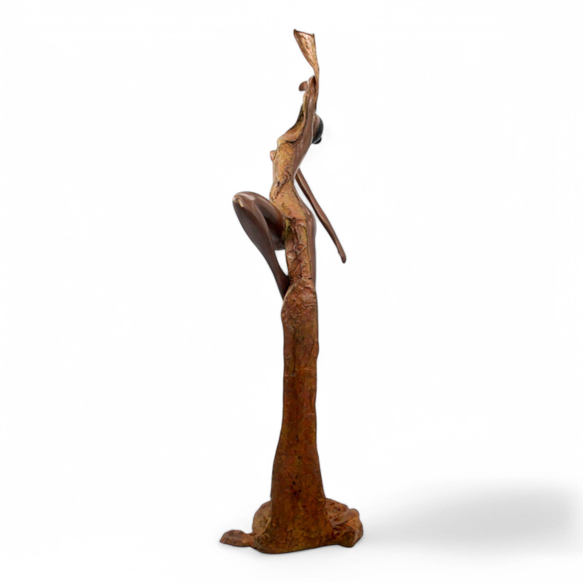 Bronze Issouf danseuse 70 cm vert n°1 Bronzes d&#39;Afrique