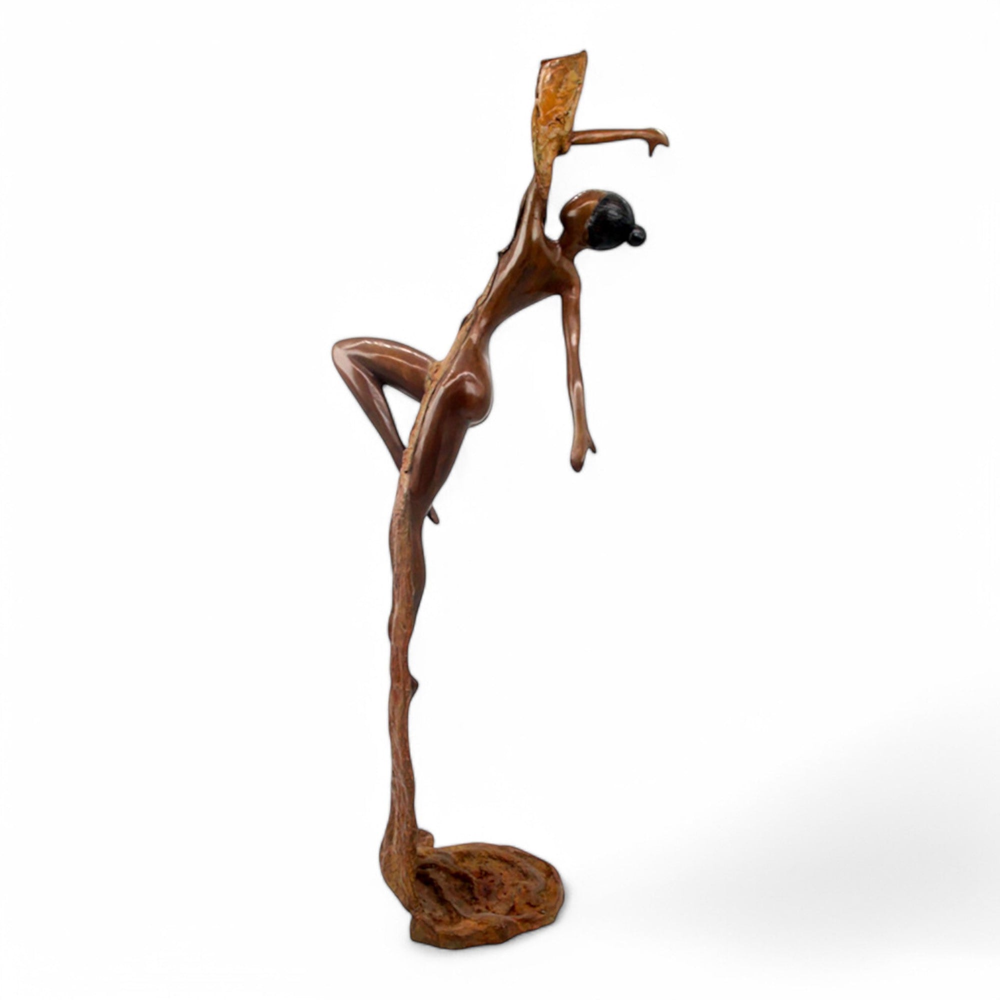 Bronze Issouf danseuse 70 cm vert n°1 Bronzes d&#39;Afrique