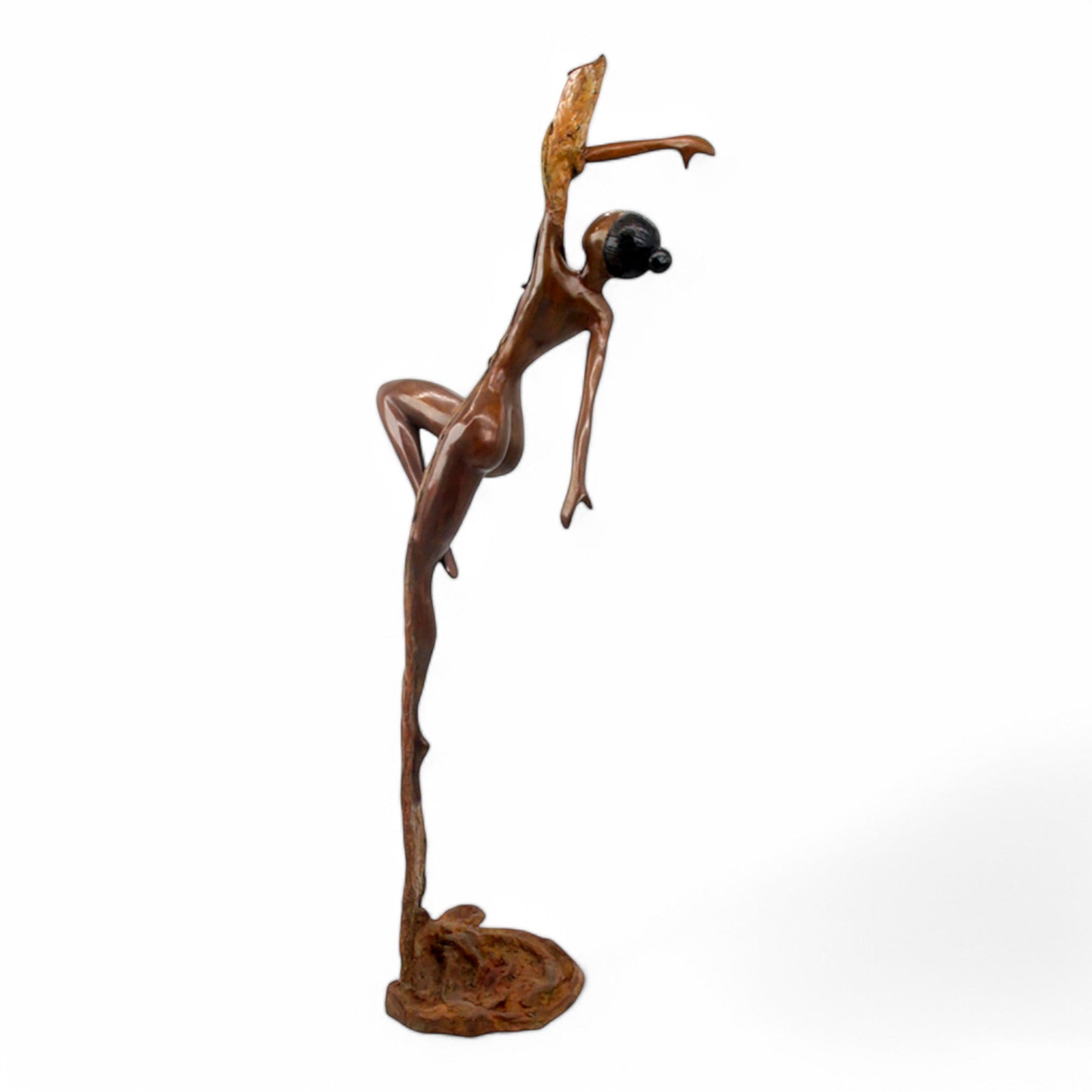Bronze Issouf danseuse 70 cm vert n°1 Bronzes d&#39;Afrique