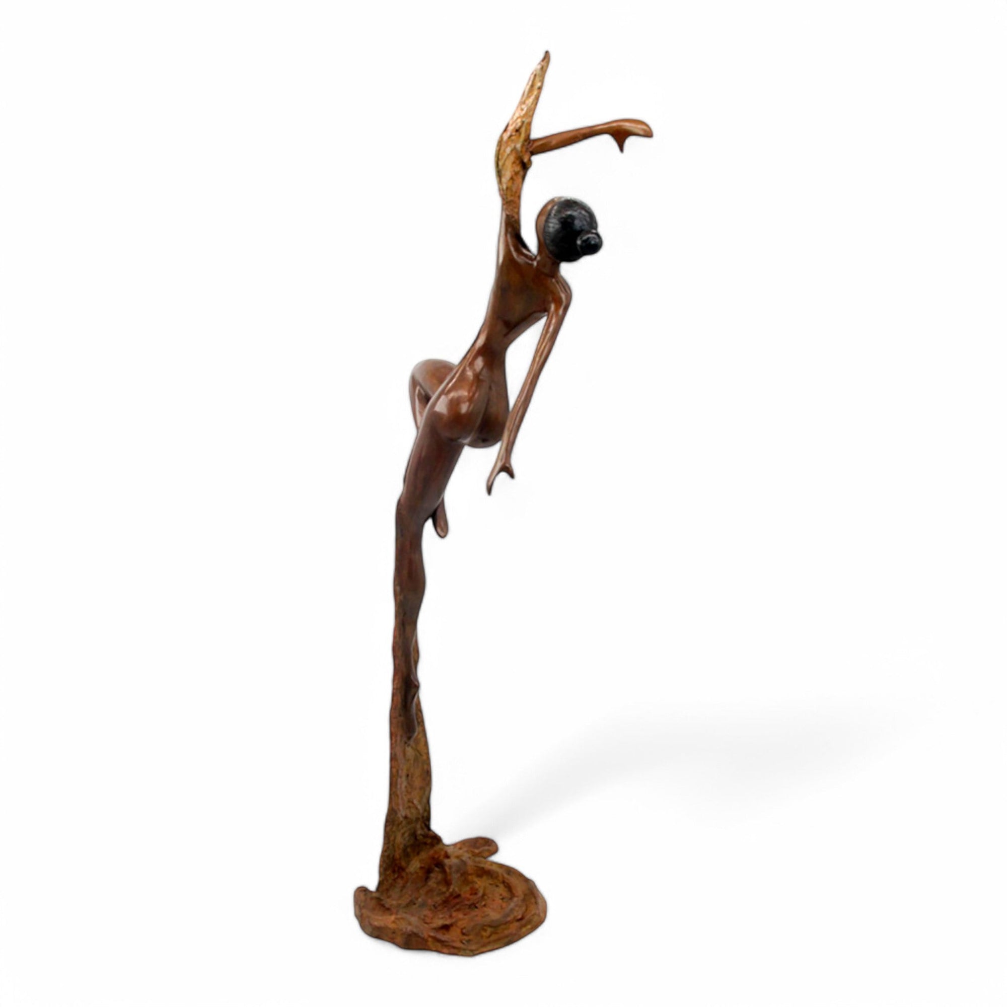 Bronze Issouf danseuse 70 cm vert n°1 Bronzes d&#39;Afrique