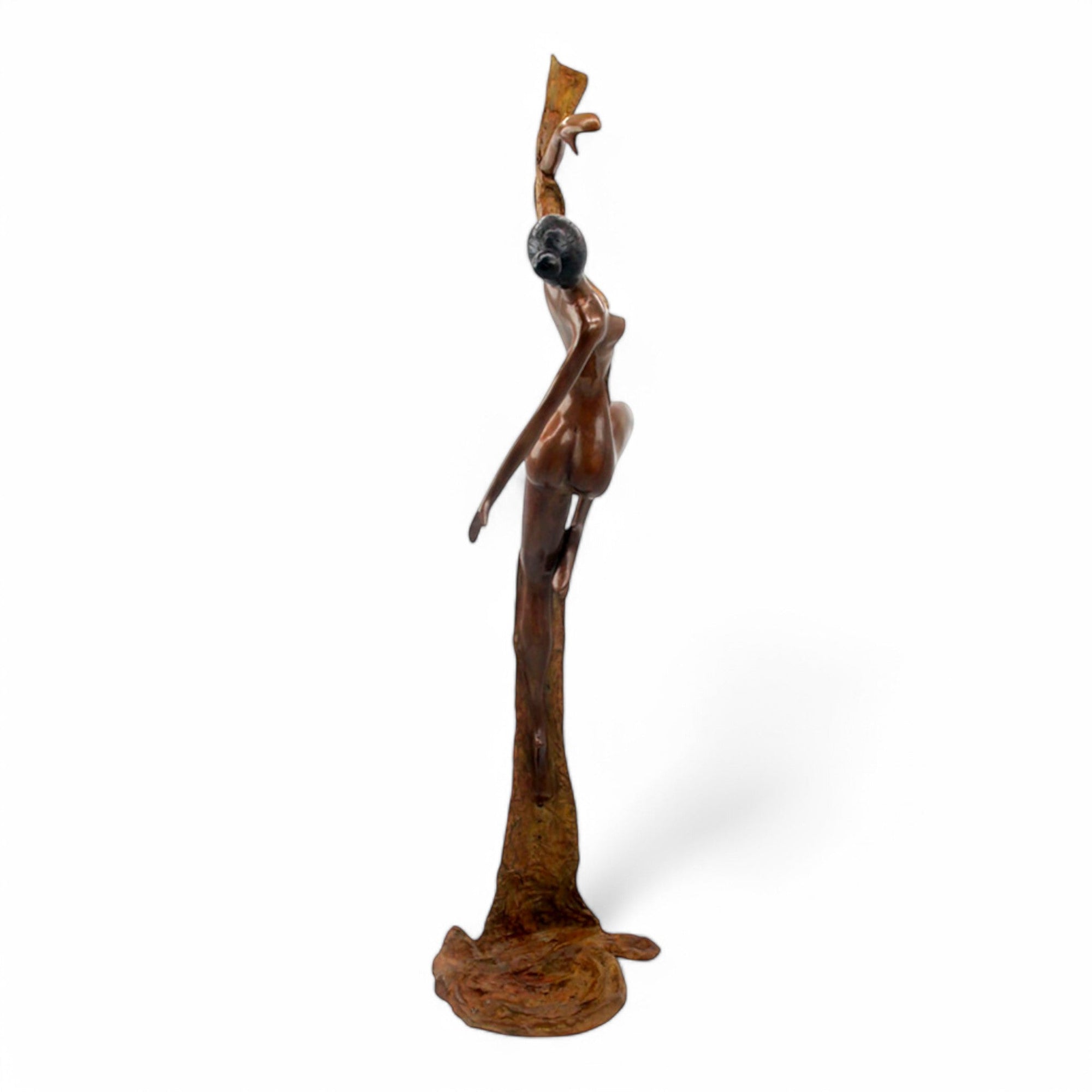 Bronze Issouf danseuse 70 cm vert n°1 Bronzes d&#39;Afrique