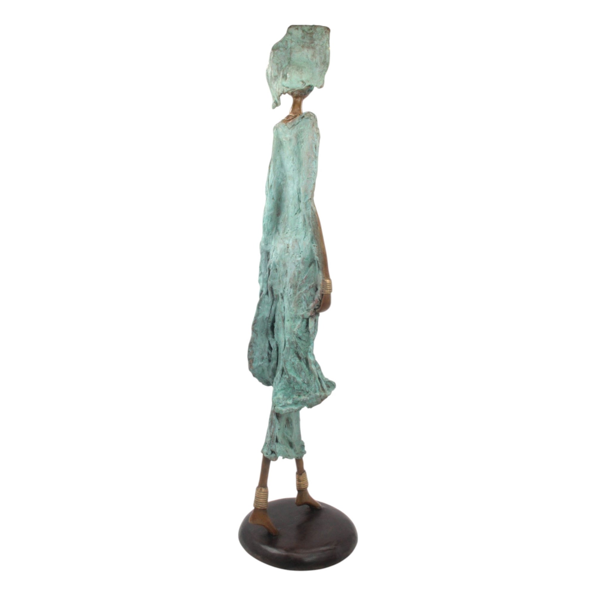 Bronze Issouf 80 cm vert n°1 Bronzes d&#39;Afrique