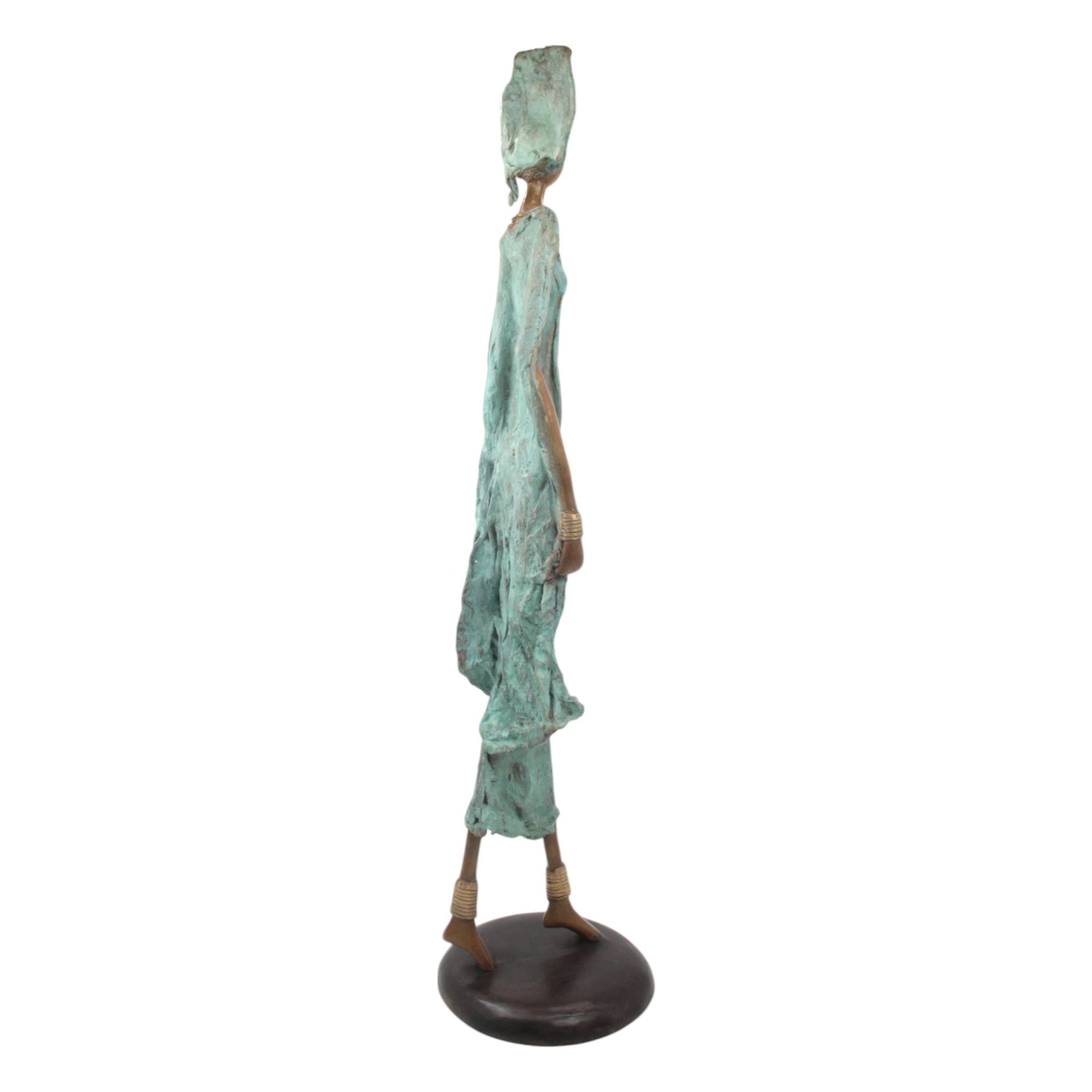 Bronze Issouf 80 cm vert n°1 Bronzes d&#39;Afrique